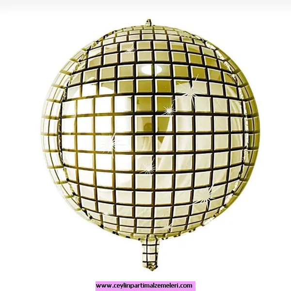 Disco Topu Gold Folyo Balon